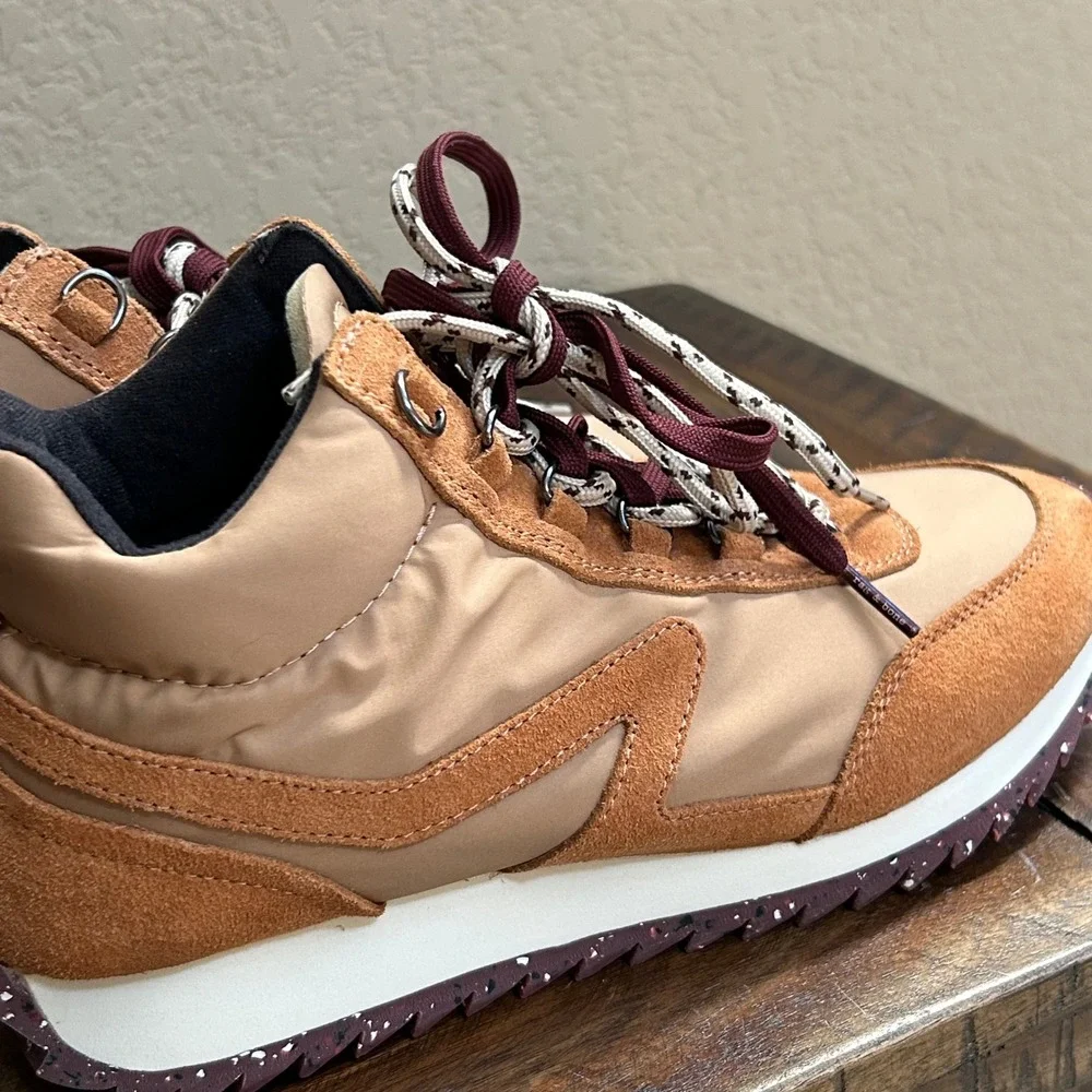 Rag & Bone Mens EU 40 Tan Suede Nylon Hiking Trail Lace Up Sneakers